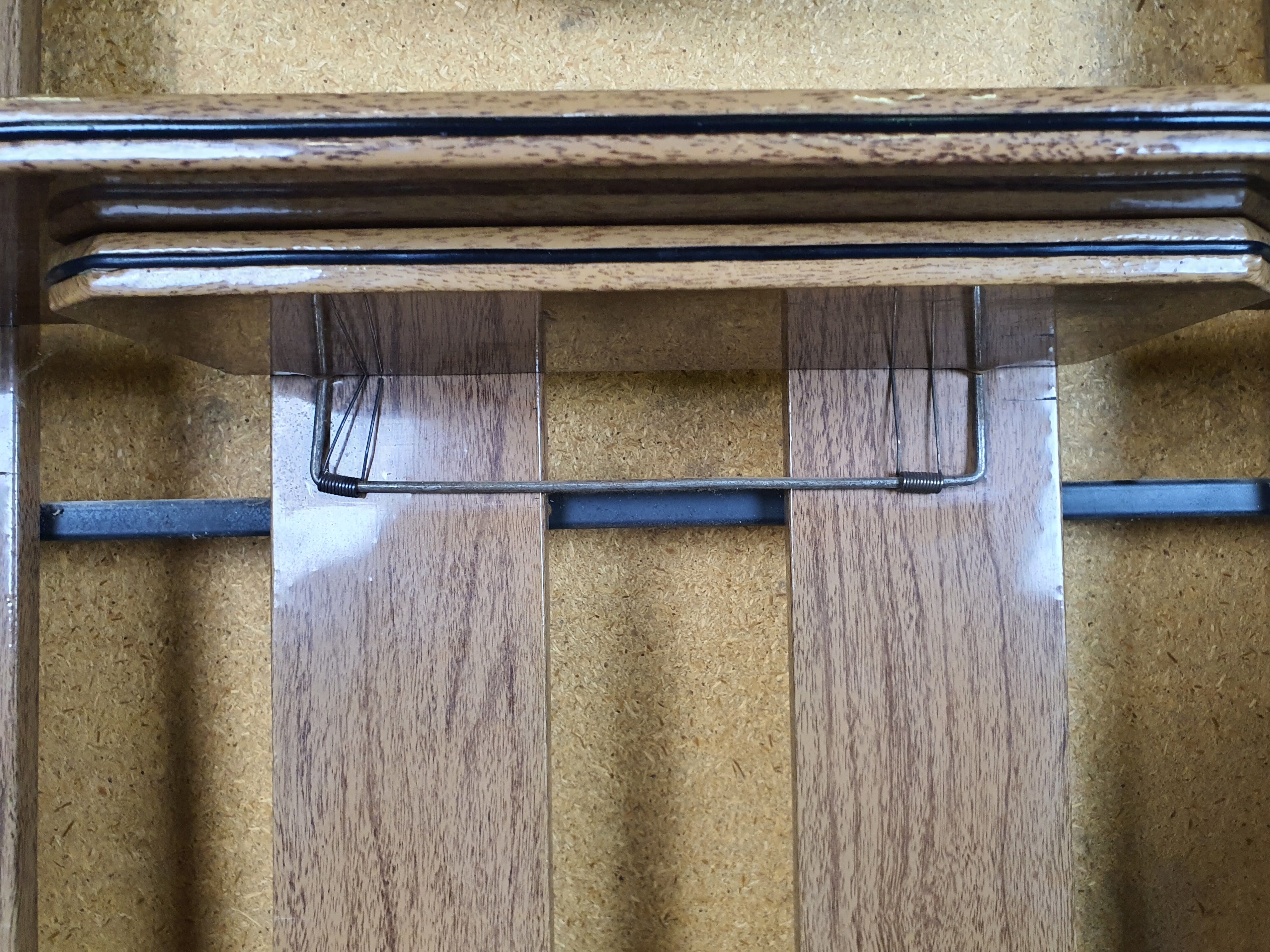 Wall coat hanger with mirror, 50s