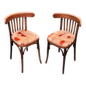 2 chaises bistrot avec - velours