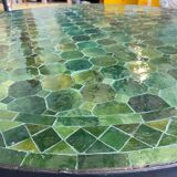 Table en zellige fait main