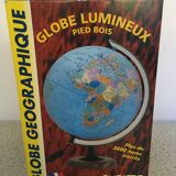 Illuminated globe world map