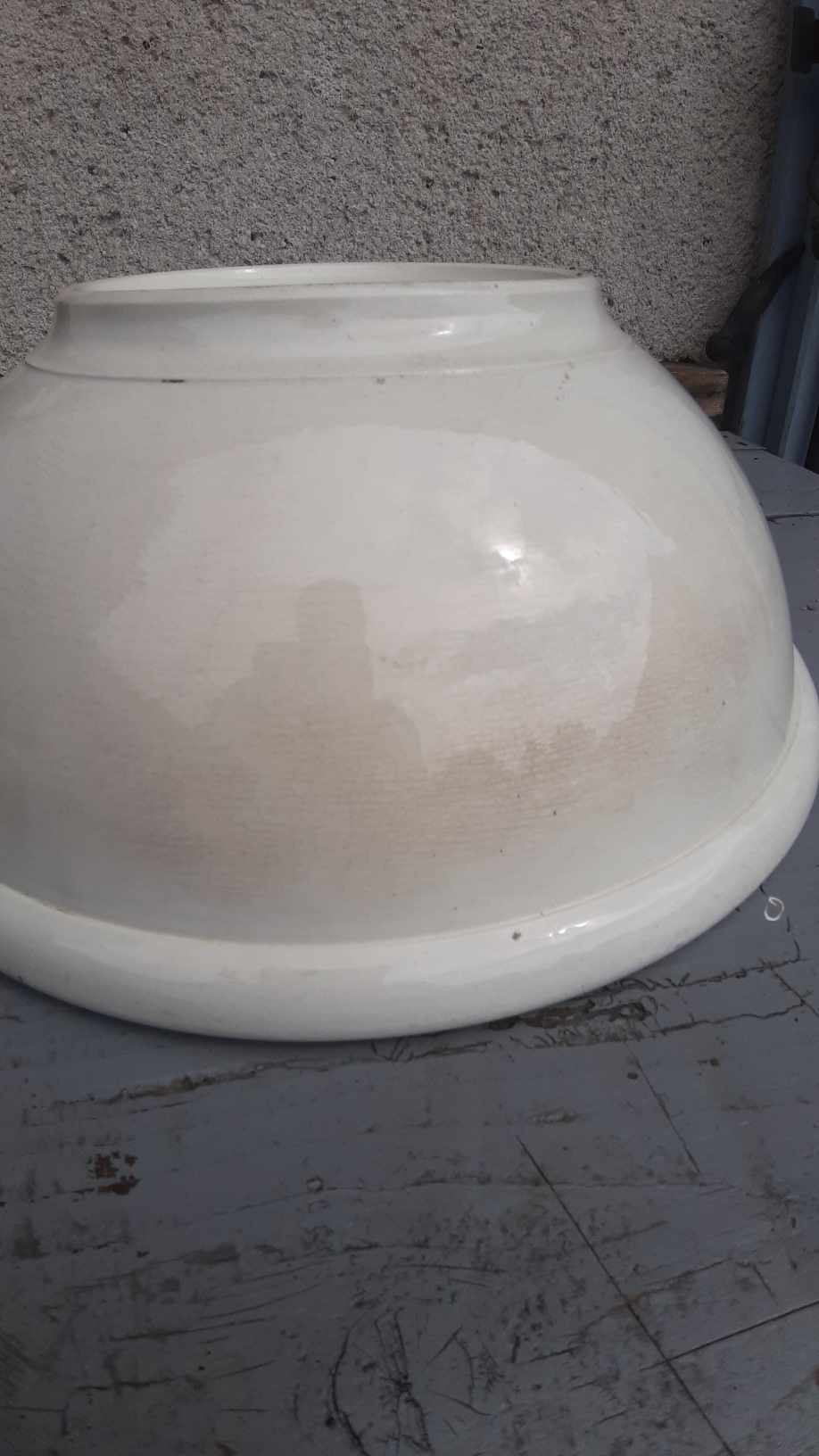 White salad bowl sarreguemines