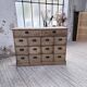 1950s pine workshop cabinet with drawers