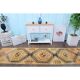1970s Vintage Turkish Oushak Handmade Wool Runner 72x303