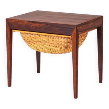 Sewing Table in Rosewood by Severin Hansen for Haslev Furniture Carpentry, 1950s