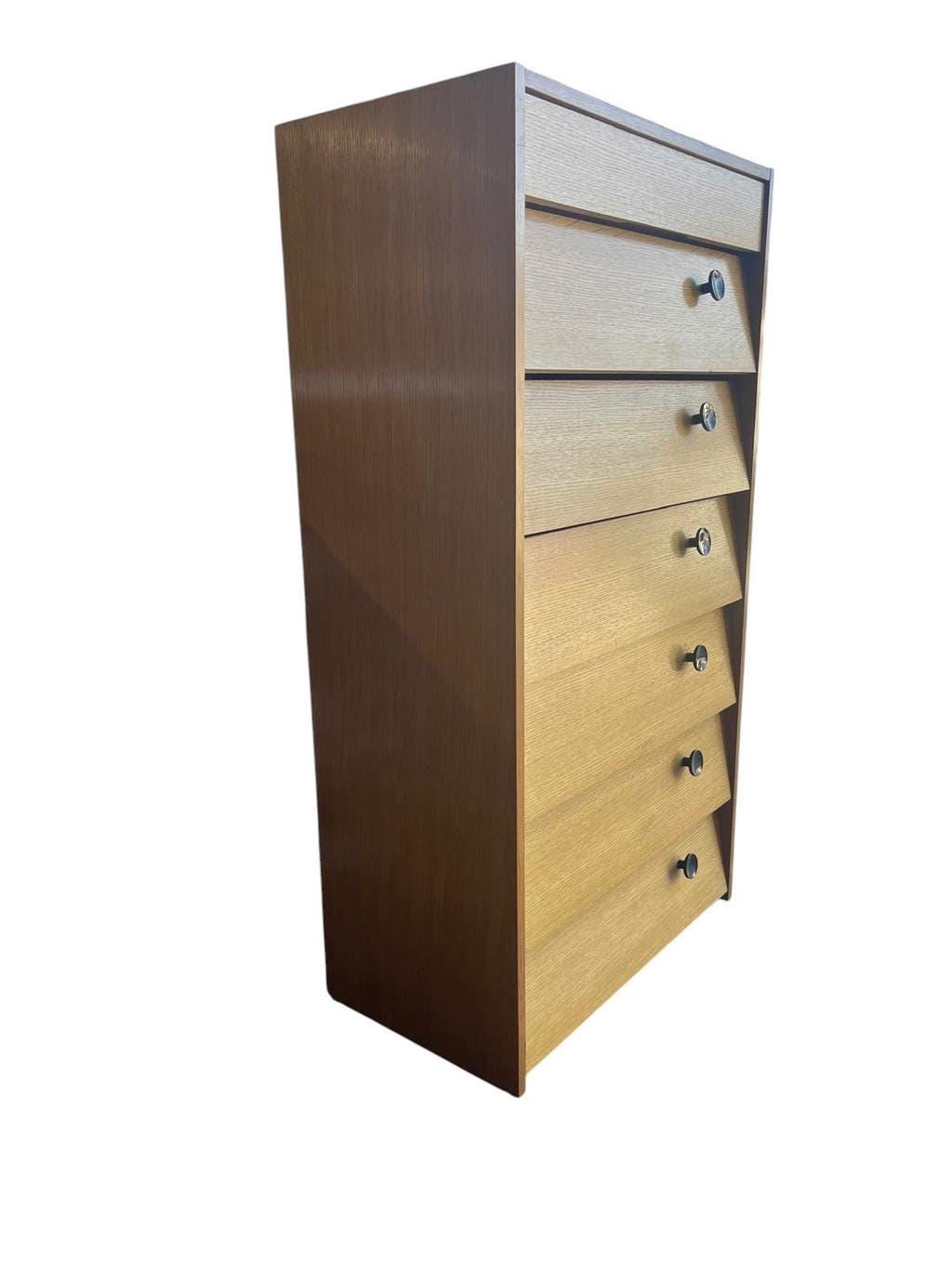 Vintage wooden shoe cabinet / drop-leaf cabinet