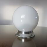 Ceiling lamp ball opaline white art deco years 30 40