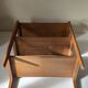 Étagère chêne design reconstruction vintage années 60