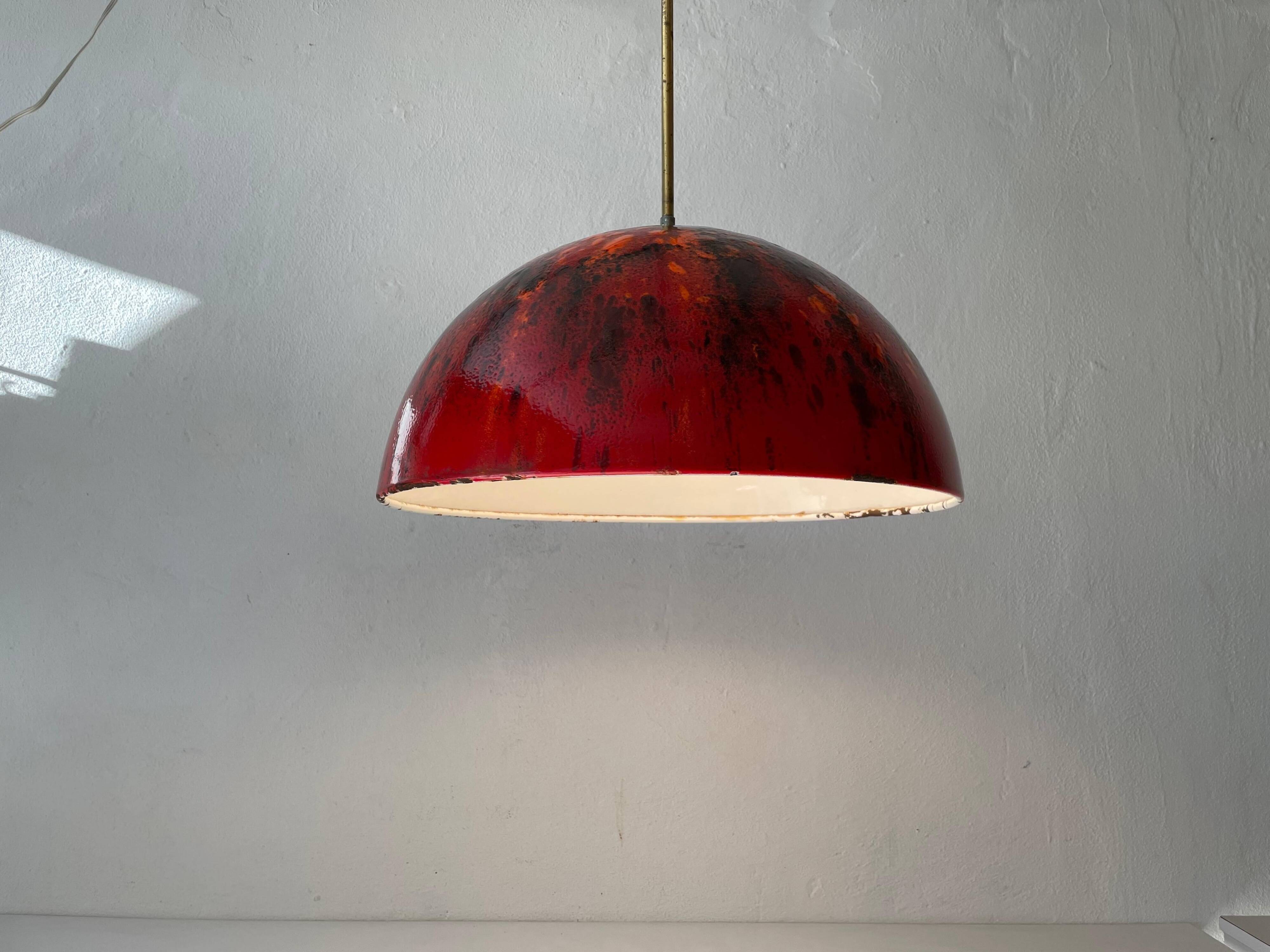 Coates enamel pendant lamp, 1960s, Germany
