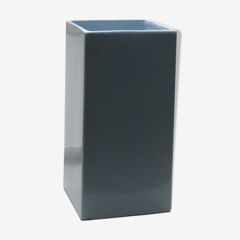 Sky blue geometric vase