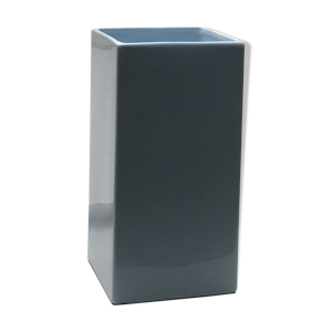 Vase géométrique bleu