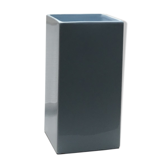 Sky blue geometric vase