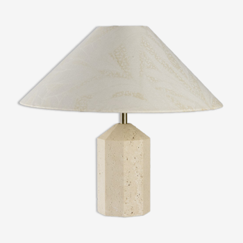 Italian travertine table lamp