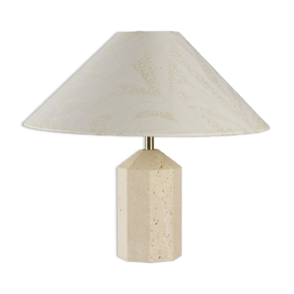 Italian travertine table lamp
