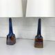 Pair of Scandinavian ceramic table lamps, Søholm Stentøj, Denmark, 1960