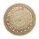 Round bohemian jute rug 120 cm