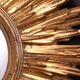 Mirror golden sun 49 cm " hollywood regency "