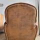 Suede club chair