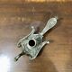 Brass peacock candle holder