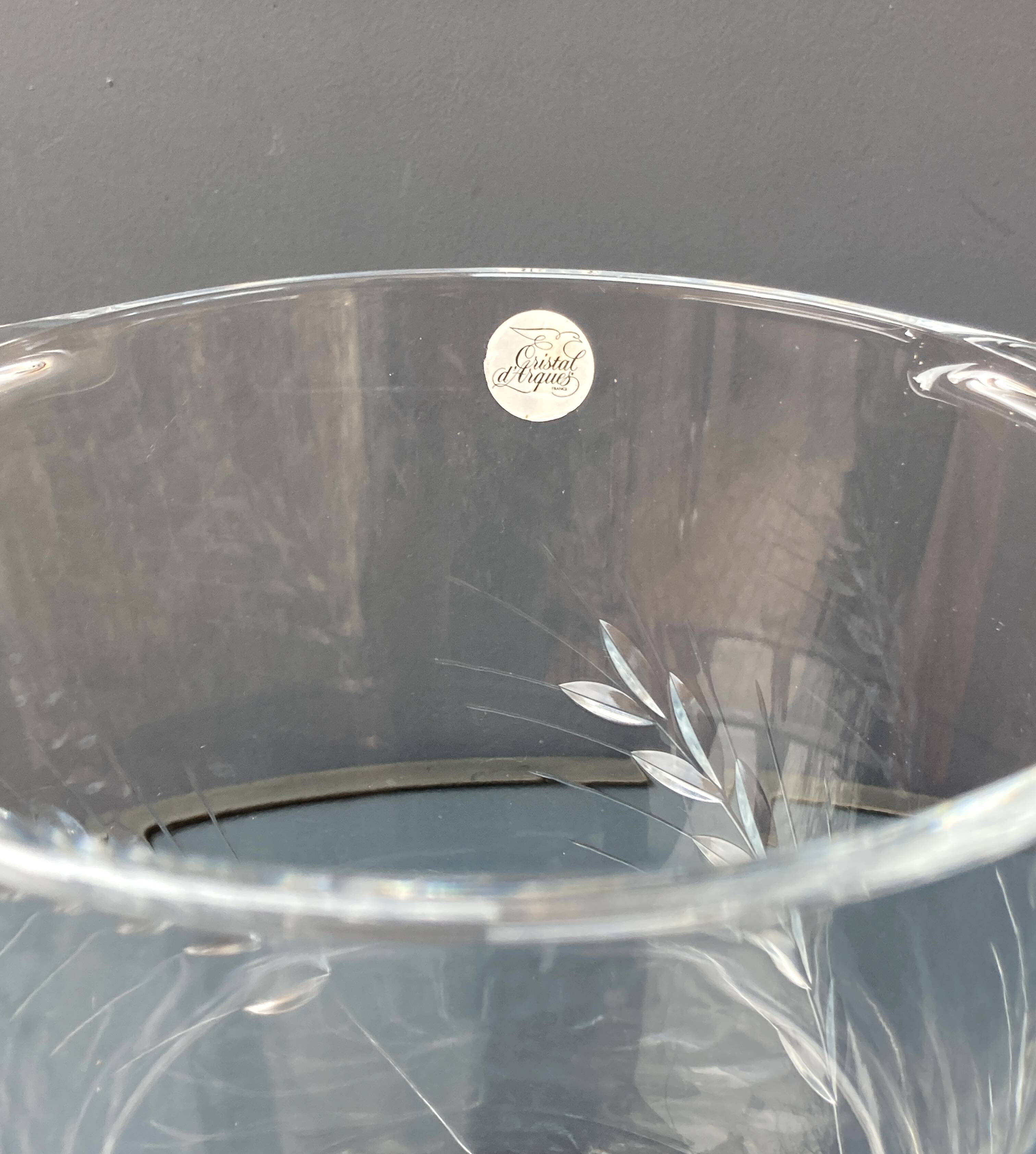 Cristal d'arques champagne seal