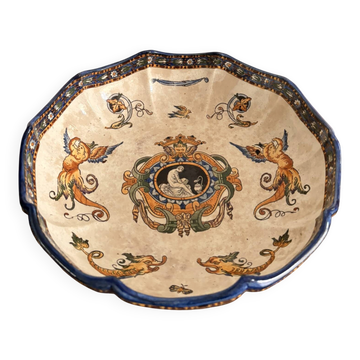 Old Melonnière Fruit Basket Faience Gien Renaissance Model 19th Century Year