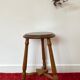 Vintage wooden tripod stool