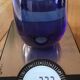 4 verres à eau bleu cobalt