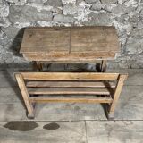 Wooden school desk