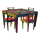 Ensemble de salle à manger Dry Series par Massimo Morozzi pour Giorgetti Matrix, années 1980
