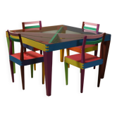 Rare Dry Series Dining Set by Massimo Morozzi for Giorgetti Matrix 1980s
