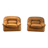 Vintage lederen stoelen