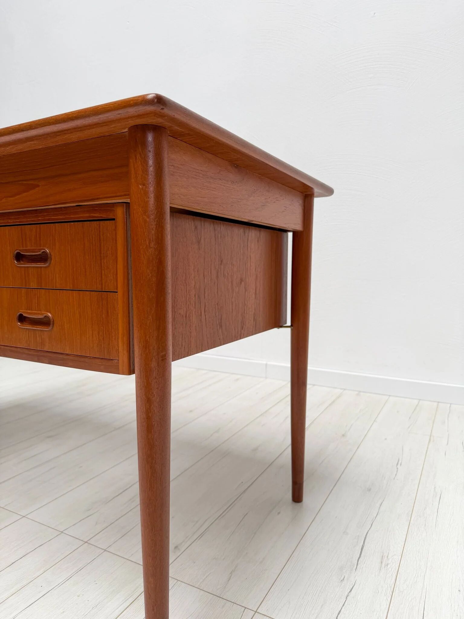 1960s vintage mid-century Danish design teak writing desk