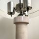 Vintage Marblarte lamp in turned marble and chrome