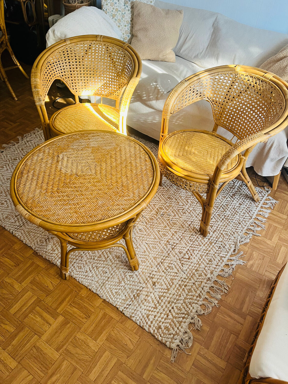 Rattan living room 3 rooms