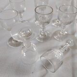 8 verres à digestif anciens