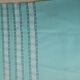 Nappe and 12 water green cotton towels, Basque handicrafts