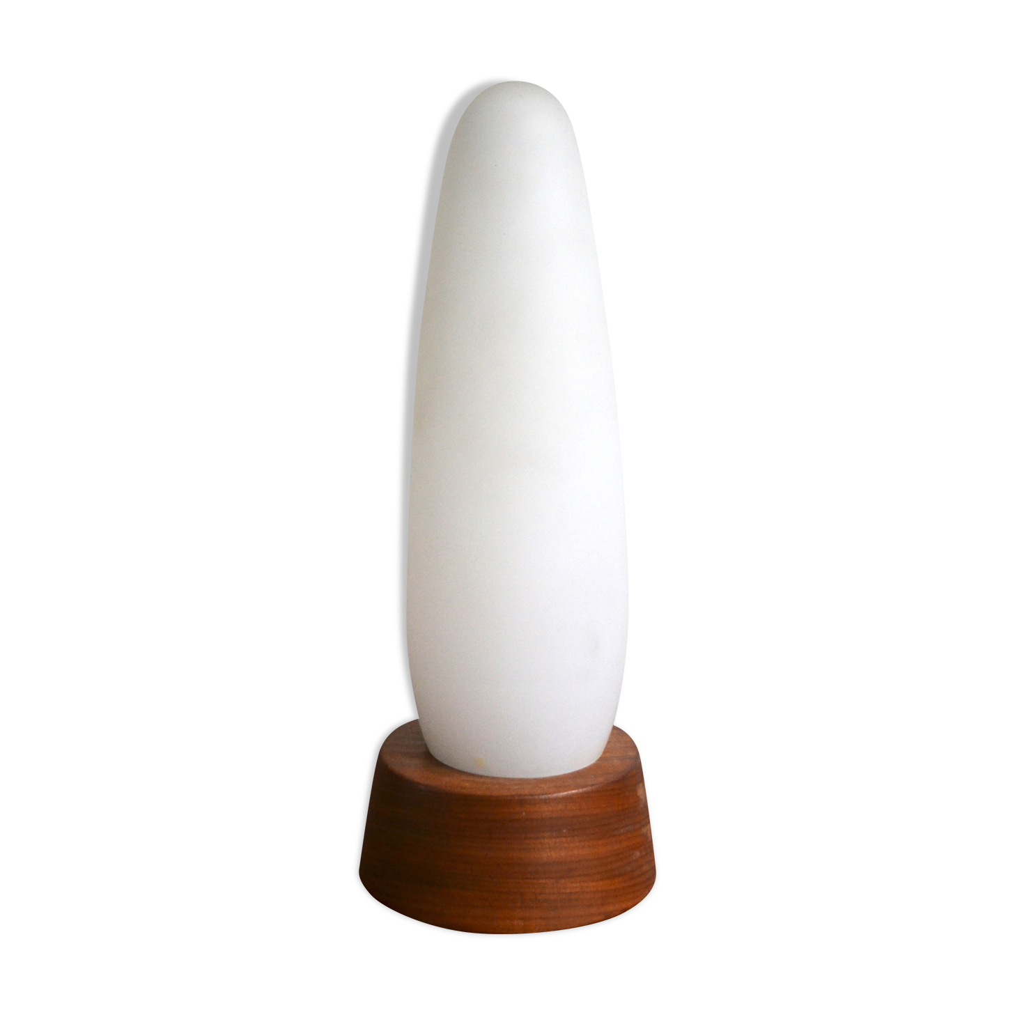 Scandinavian lamp Philips opaline teak