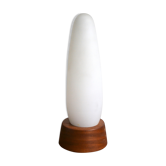 Lampe scandinave Philips opaline teck