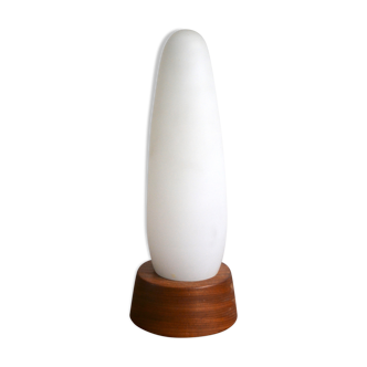 Scandinavian lamp Philips opaline teak