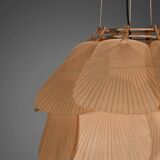 Beautiful Uchiwa 'Ju Yon' chandelier by Ingo Maurer for M Design, 1970s