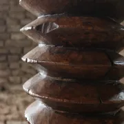 Monumental wooden wine press screw column, hand-carved, 18th c. – 170 cm