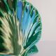 Small vintage old green shell dish