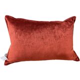 Coussin en velours piment 35x50 cm