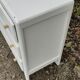 Commode 3 tiroirs pieds compas année 50 vintage blanc
