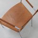 2x Arm Chair in Leather and Stainless steel by Gerard van den Berg, 1990s