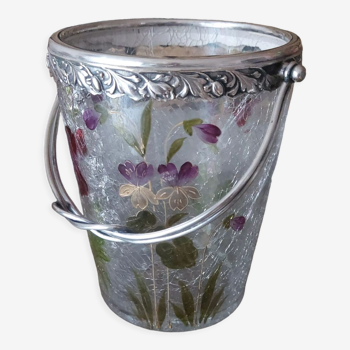 Glass ice bucket