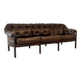 Canapé en cuir conçu par Arne Norell pour Coja, Suède, années 1970