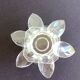 Water lily flower crystal candle holder