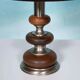 Lampe de table bohémienne années 60, lampe de chevet en bois space age
