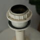 Pair of legs of ceramic lamp basketry italy vintage
