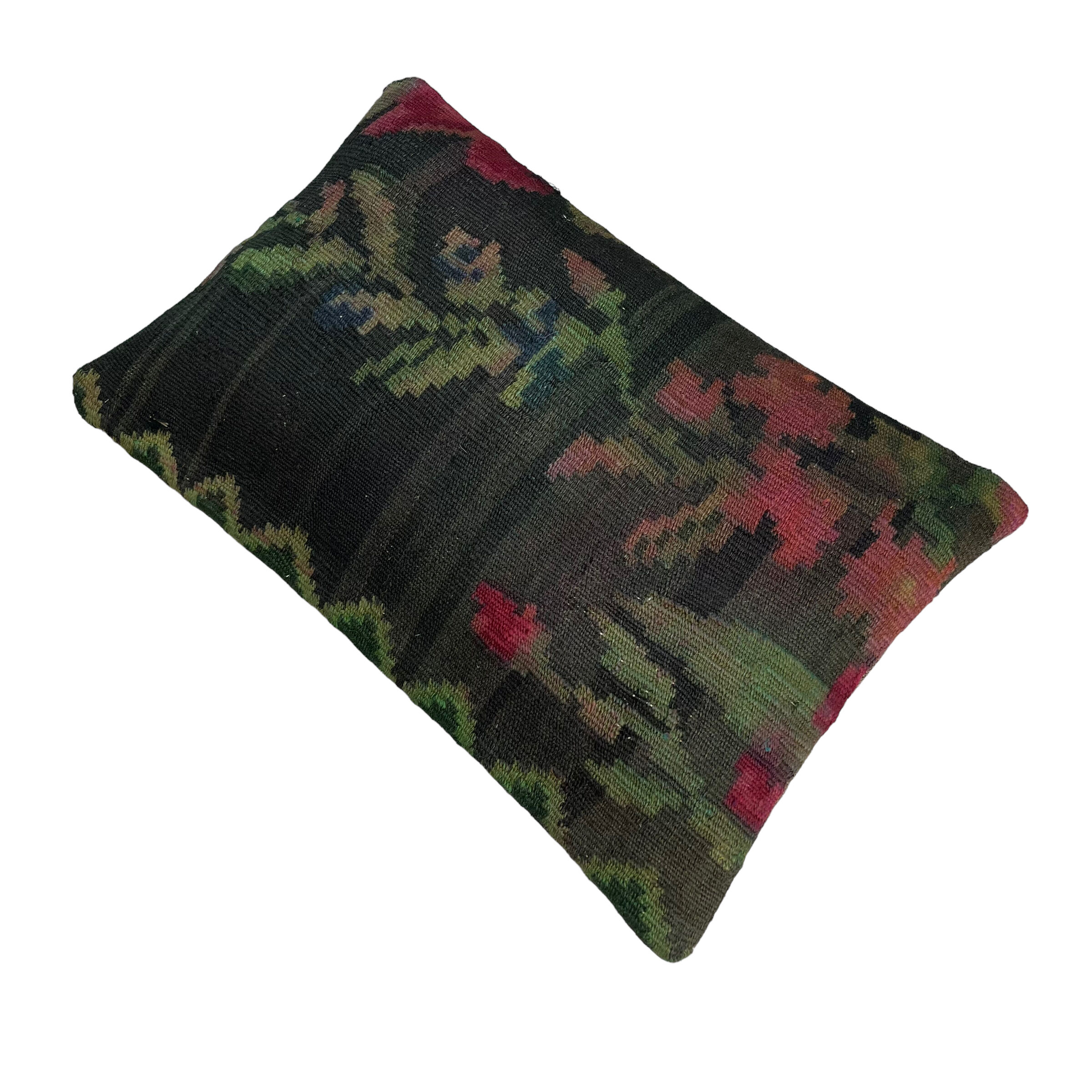 Vintage turkish kilim cushion cover 30x50cm